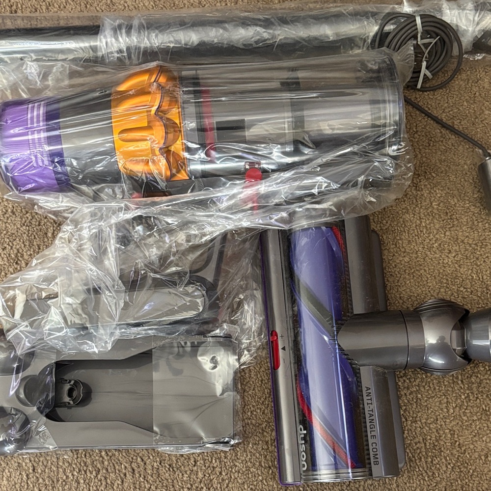 Dyson V15 Cordless Vacuum with Purple and Orange Highlights Brand new no box